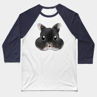 Black Rabbit Head _ Bobby Bunniesmee Baseball T-Shirt